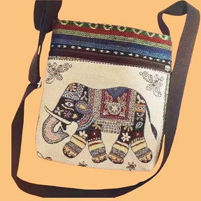 Ethnic Style Embroidered Crossbody Bag Cute Elephant Butterfly Chinese Style My Store