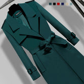 Elegant Slim-fit Slimming Waist Mid-length Trench Coat My Store