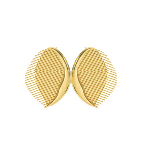 Fashion Women's Earrings Niche Fan-shaped Leaves My Store