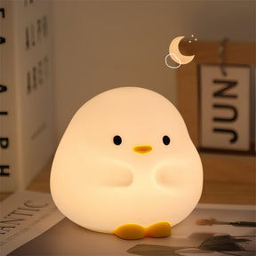 Cute Duck LED Night Lamp Cartoon Silicone USB Rechargeable Sleeping Light Touch Sensor Timing Bedroom Bedside Lamp For Kid Gift Home Decor My Store