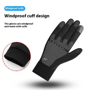 Outdoor Cycling Fleece Lined Warm Gloves My Store