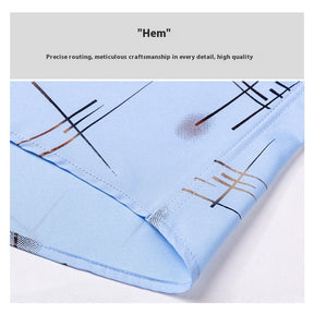 Middle-aged And Elderly Men's Non-ironing Anti-wrinkle Shirt Casual Bronzing Plaid Shirt My Store