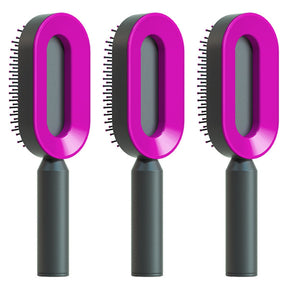 Self Cleaning Hair Brush For Women One-key Cleaning Hair Loss Airbag Massage Scalp Comb Anti-Static Hairbrush My Store