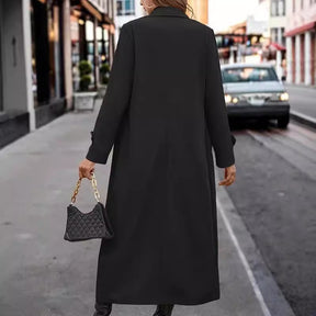 Fashion Casual Gentle Button Long Trench Coat For Women My Store