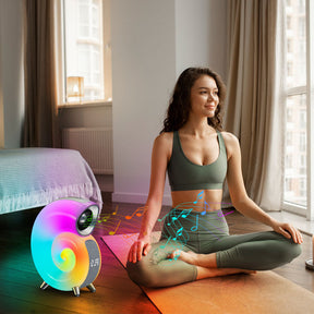 Conch Smart RGB Atmosphere Light Bluetooth Speaker Alarm Clock Wake-up Lamp White Noise Machine For Sleeping Baby APP Control My Store