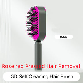 Self Cleaning Hair Brush For Women One-key Cleaning Hair Loss Airbag Massage Scalp Comb Anti-Static Hairbrush My Store