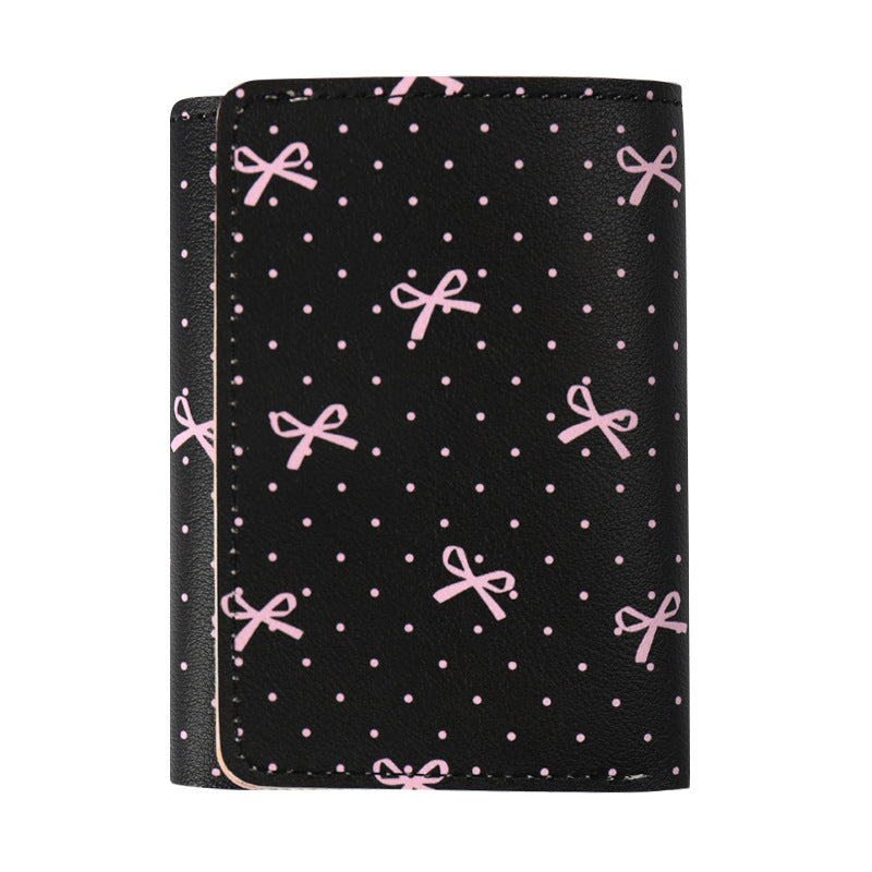 Butterfly-patterned Short Style Three-fold Wallet Multifunction My Store