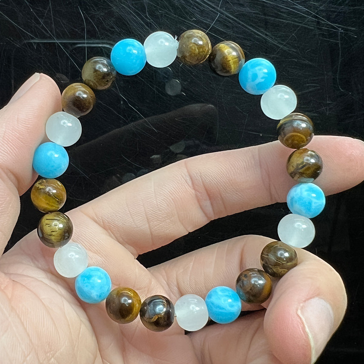 Versatile Tiger Eye Stone Men's Beaded Bracelet My Store