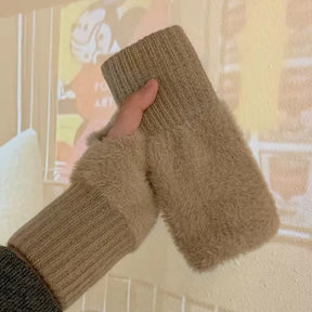 Women's Autumn And Winter Thermal Knitting Gloves My Store