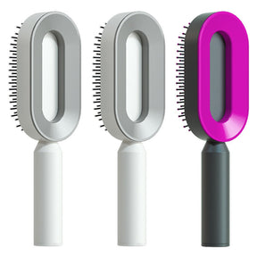 Self Cleaning Hair Brush For Women One-key Cleaning Hair Loss Airbag Massage Scalp Comb Anti-Static Hairbrush My Store