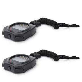 2 PCS Sports Stopwatch Timer, Multifunctional Digital LCD Handheld Stopwatch for Racing/Running My Store