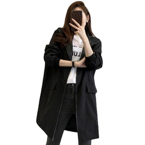 Loose Mid-length Hong Kong Style Coat My Store