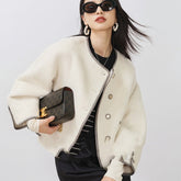 Double-sided Wool Overcoat Women's Short Simple Chanel Style Woolen My Store