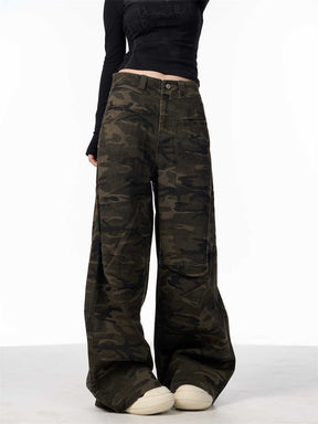 Workwear Camouflage Jeans Women's High Waist Exercise Casual Pants My Store