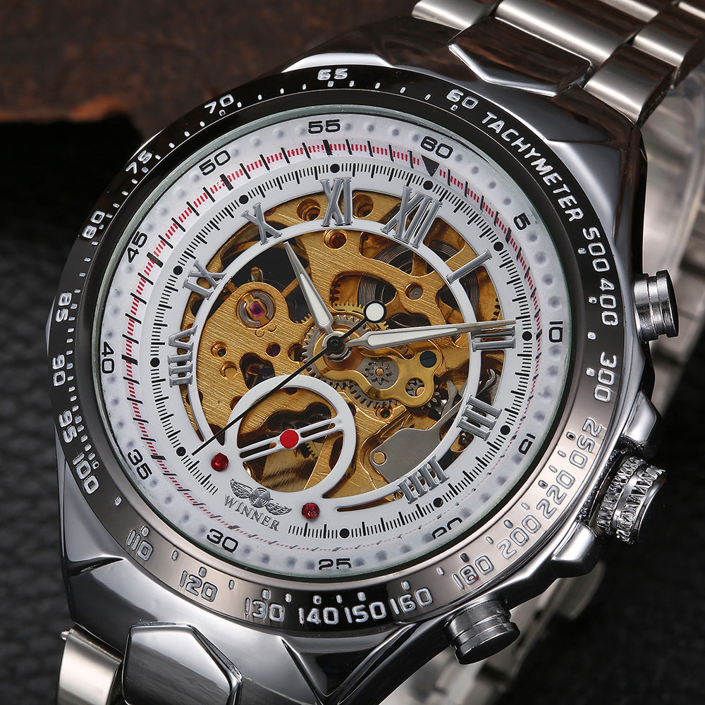 Men's Personality All-steel Hollow Automatic Mechanical Watch My Store