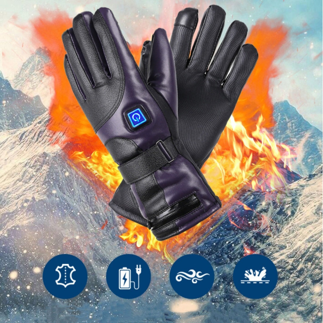 Full Finger Warm Waterproof Motorcycle Outdoor Heating Gloves My Store