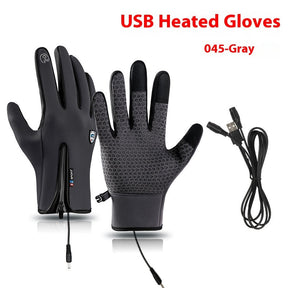 USB Electric Heating Heating Gloves Winter Outdoors Sports Skiing Warm Waterproof Non-slip My Store