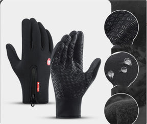 Winter Gloves Touch Screen Riding Motorcycle Sliding Waterproof Sports Gloves With Fleece My Store