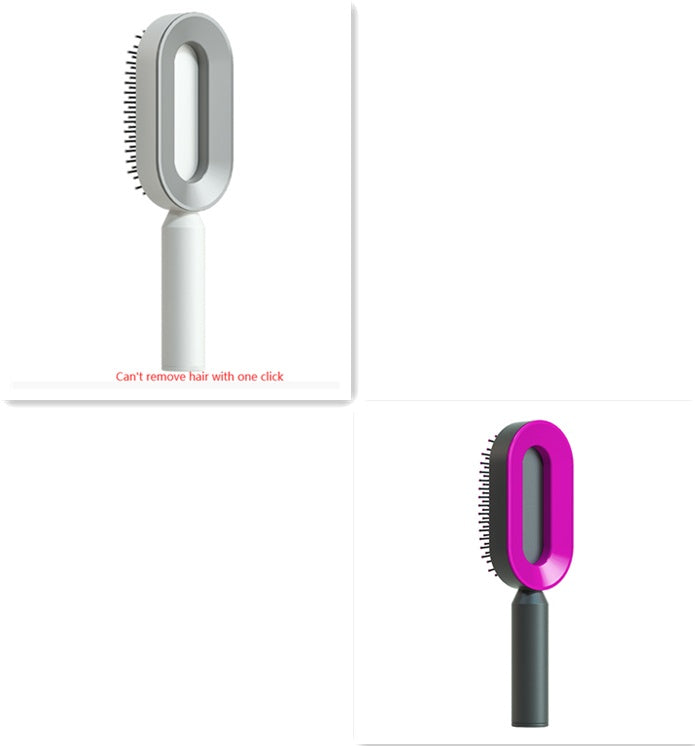 Self Cleaning Hair Brush For Women One-key Cleaning Hair Loss Airbag Massage Scalp Comb Anti-Static Hairbrush My Store