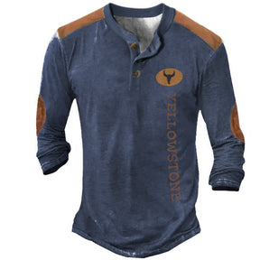 Men's Henley Shirt T-shirt Solid My Store