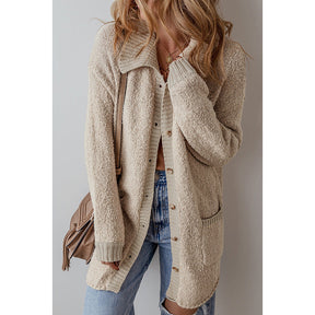 European And American Leisure Versatile Mid-length Knitted Cardigan Sweater My Store