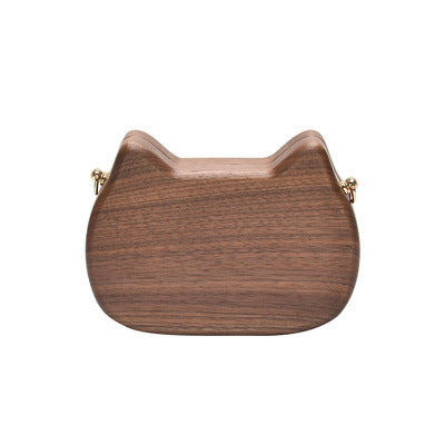 Log Creative Trendy Personalized Solid Wood Shoulder Crossbody Bag My Store