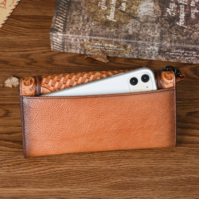 Chinese Style Embossed Wallet Top Layer Long Cowhide Fashion My Store