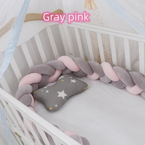 Baby Bumper Bed Braid Knot Pillow Cushion Bumper for Infant cuna Bebe lit Crib Protector Cot Bumper Room Decor My Store