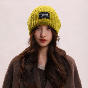 Knitted Hat Winter Warm Pile Heap Cap Men My Store