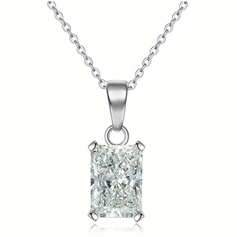 Women's Square Diamond Necklace Creative Pendant My Store