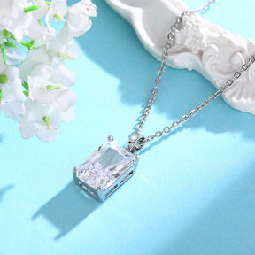 Women's Square Diamond Necklace Creative Pendant My Store