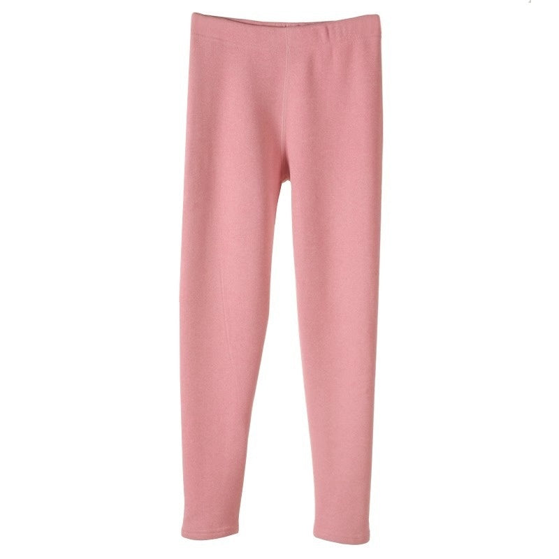 Warm Cashmere Leggings Winter Solid Slim Pants Fashion Trousers For Women Clothing My Store