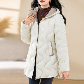 Winter Disposable Cotton-padded Coat For Women Padded Down Jacket Korean Style Mid-length Warm Jacket For Women My Store