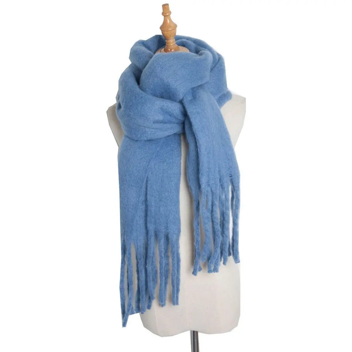 Mohair Twist Braid Plush Scarf For Women Winter Thickened My Store