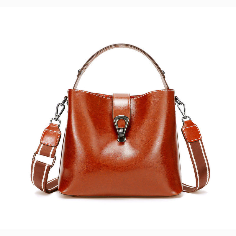 Women's Autumn And Winter Bucket Bag Shoulder Messenger Bag My Store