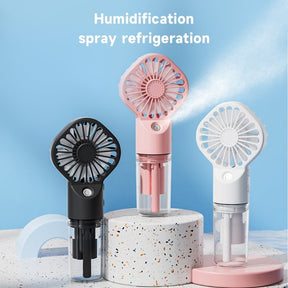 Strong Power Spray Humidification Small Mist Fan Humidification Usb Charging Portable Fan Icy And Refreshing Fan Water Supplement My Store