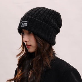 Knitted Hat Winter Warm Pile Heap Cap Men My Store