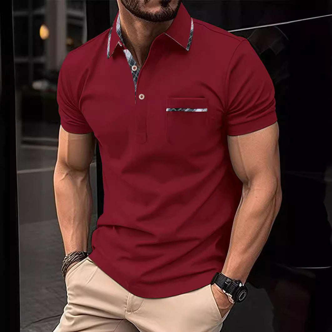 European And American Lapel T-shirt Polo Shirt My Store