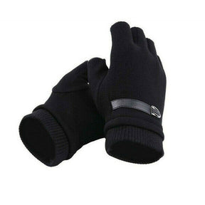 Mens Fingerless Gloves Magic Half Finger Winter Typing Touch Thermal Gloves Gift My Store