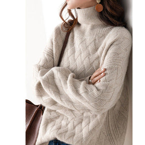 Women's Turtleneck Thread Warm Sweater Knitted Bottoming Shirt My Store