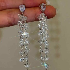 Crystal Tassel Earrings Women's Long Ear Studs My Store