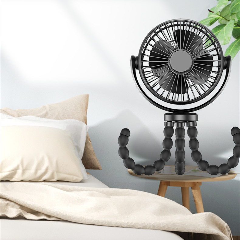 Octopus Flexible Stroller Fan USB Rechargeable - Image 4
