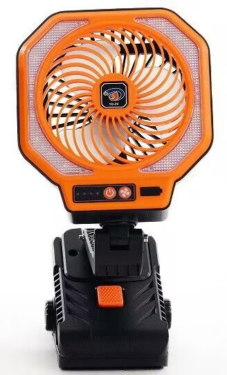 2-in-1 Portable Camping Fan with LED Light USB-C Rechargeable