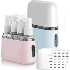 Travel Bottle Set – 8-Pack TSA Approved Travel Size Bottles for Shampoo, Lotion & Toiletries
