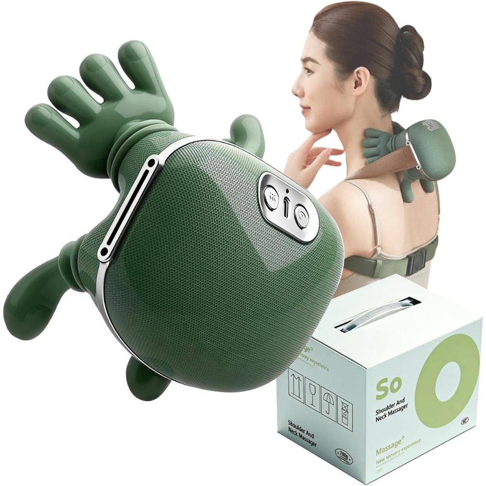 Neck Massager with Heat, Bionic Heated Massager, Shoulder & Back Massager, Masajeador De Espalda Y Cuello Shiatsu Neck And Back Massager